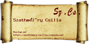 Szathmáry Csilla névjegykártya